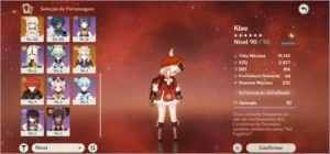 ar54 , klee com atlas celestial, mona, diluc, albedo e etc - Genshin Impact