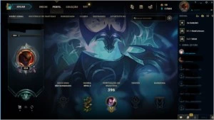 Conta Top de League of Legends LVL 315 465 Skins e Plat 4 LOL