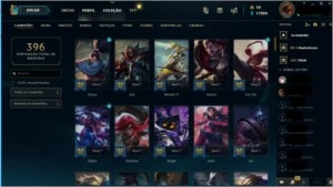 Conta Top de League of Legends LVL 315 465 Skins e Plat 4 LOL