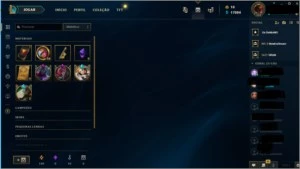 Conta Top de League of Legends LVL 315 465 Skins e Plat 4 LOL