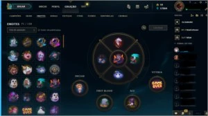 Conta Top de League of Legends LVL 315 465 Skins e Plat 4 LOL