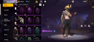 Conta de free fire nível 73