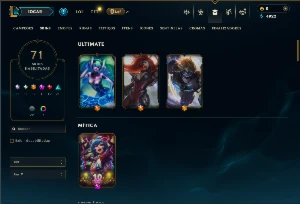 Esmeralda 4 com 130 Champs e 77 Skins (SUP / ADC) -Nivel 525 - League of Legends LOL