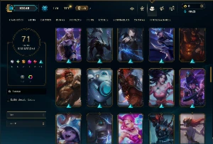 Esmeralda 4 com 130 Champs e 77 Skins (SUP / ADC) -Nivel 525 - League of Legends LOL