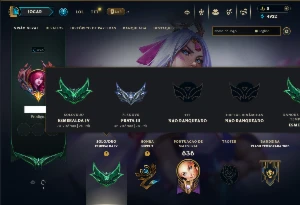 Esmeralda 4 com 130 Champs e 77 Skins (SUP / ADC) -Nivel 525 - League of Legends LOL