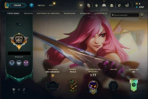Conta de League of Legends, Platina 1 Soloq/ Diamante 1 Flex LOL