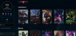 CONTA LOL- LVL 151 - 95 Champions - 70 Skins - FULL ACESSO - League of Legends