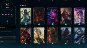 CONTA LOL- LVL 151 - 95 Champions - 70 Skins - FULL ACESSO - League of Legends