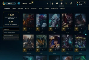 Unranked com 95 Champs e 20 Skins ( MONO JG ) - League of Legends LOL