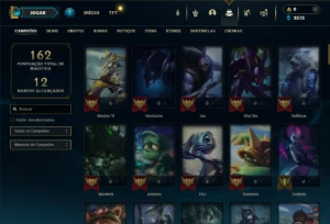 Unranked com 95 Champs e 20 Skins ( MONO JG ) - League of Legends LOL