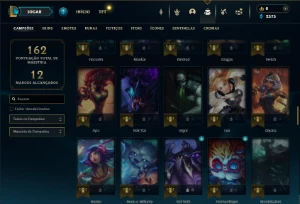 Unranked com 95 Champs e 20 Skins ( MONO JG ) - League of Legends LOL