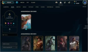 Conta smurf lvl 20, 6 skins - League of Legends LOL