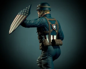 Captain America 1945  3D STL - Outros