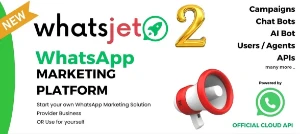 WhatzJet  SaaS - Plataforma de marketing WhatzApp Online