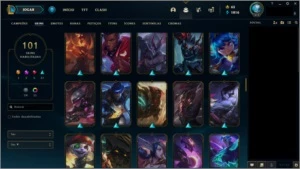 Conta LoL 4 anos, mmr Diamante 1. Nivel 412/101 Skins - League of Legends