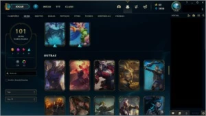 Conta LoL 4 anos, mmr Diamante 1. Nivel 412/101 Skins - League of Legends