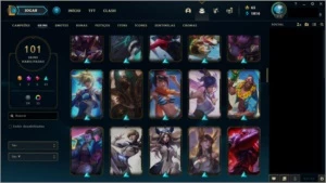 Conta LoL 4 anos, mmr Diamante 1. Nivel 412/101 Skins - League of Legends