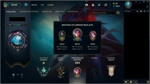 Conta LoL 4 anos, mmr Diamante 1. Nivel 412/101 Skins - League of Legends