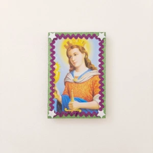 Mini Quadro Santa Bárbara - Artesanato e Personalizados