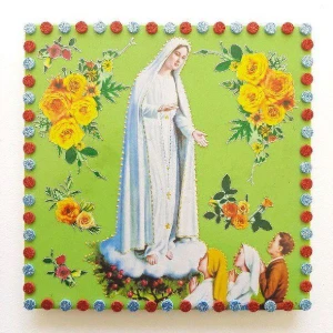 Quadrinho de Azulejo "N. S. de Fátima" - Artesanato e Personalizados