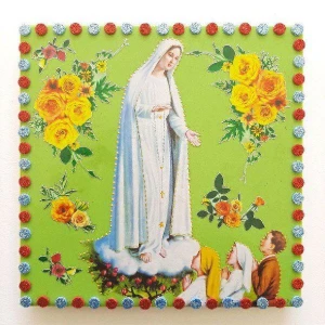 Quadrinho de Azulejo "N. S. de Fátima" - Artesanato e Personalizados
