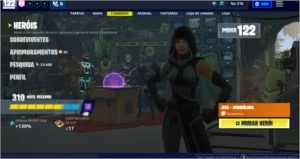 Conta fortnite com temporada 3 e 120 skins