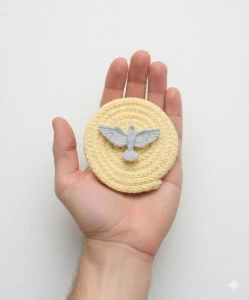 10 Unds Chaveiro Mandala Divino Espírito Santo Personalizado - Artesanato e Personalizados