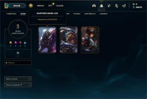 Conta ouro 4 com 25 Champs e 3 Skins ( EMAIL NÃO CONFIRMADO) - League of Legends LOL
