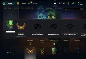 Conta ouro 4 com 25 Champs e 3 Skins ( EMAIL NÃO CONFIRMADO) - League of Legends LOL