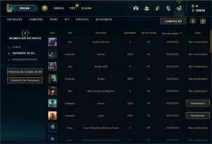 Conta ouro 4 com 25 Champs e 3 Skins ( EMAIL NÃO CONFIRMADO) - League of Legends LOL