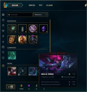 Conta Prata 4 - League of Legends LOL