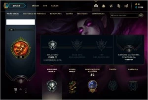 Conta Prata 4 - League of Legends LOL