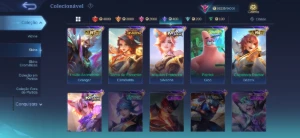 Conta Mobile legenda MLBB - 363 skins - Mobile Legends