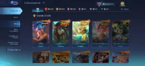 Conta Mobile legenda MLBB - 363 skins - Mobile Legends