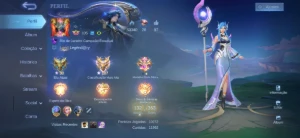 Conta Mobile legenda MLBB - 363 skins - Mobile Legends