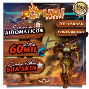 Smurf BRONZE 4( 0 PDL)  - Padrão PaturiSmurfs - League of Legends LOL