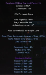 Megamu - Blue Eye Dl Fo+15 Full Skt - MU Online