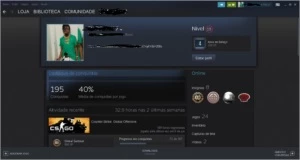 Conta csgo ak 2 c/prime / lvl 15 steam / 4anos steam - Counter Strike