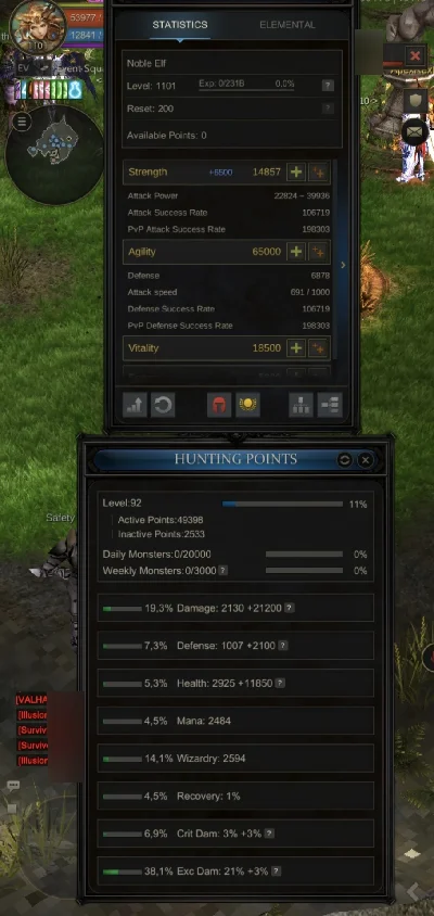 ELFA LVL 1101 /200RR Todos os itens quests 26/26 - MU Online