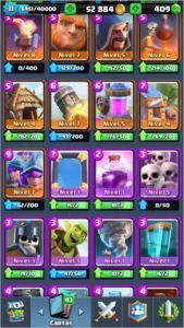 Conta lv 11 com cartas quase maximizadas - Clash Royale