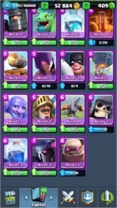Conta lv 11 com cartas quase maximizadas - Clash Royale