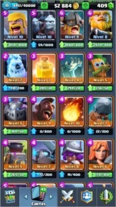 Conta lv 11 com cartas quase maximizadas - Clash Royale