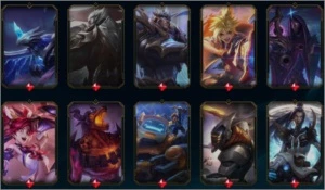 Conta com Kayle Juiza, Rammus Rei, ícones raros e etc - League of Legends LOL
