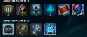 Conta com Kayle Juiza, Rammus Rei, ícones raros e etc - League of Legends LOL