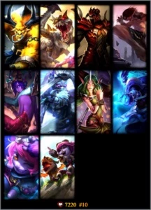 Conta lol, 82 champs, 2 pag runa, 10 skins, bronze II - League of Legends