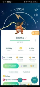 Raichu Brilhante Boné Preto - Pokemon GO