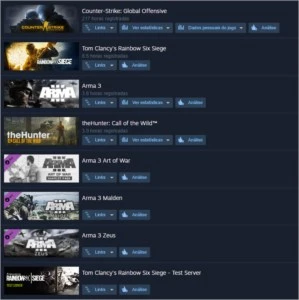 CONTA STEAM CS GO PRIME, PES 21, R6, THE HUNTER