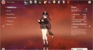 CONTA GESNHIN: HUTAO, GANYU, EULA, DILUC C1,OUTROS 5* E AMOS - Genshin Impact