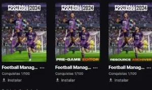 Football Manager 2024 na Conta Epic Games