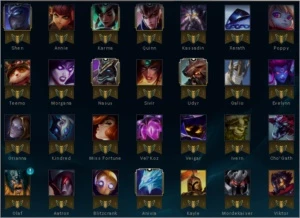 CONTA PLATINA 3 / 110 CHAMPS / 23 SKINS = 18.5K DE RP - League of Legends LOL